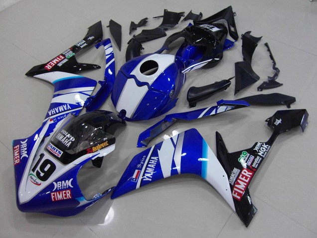 Yamaha R1 07-08 Motorrad Verkleidungen - Weiß Blau Yamaha R1 07-08 Motorrad Verkleidungen - Weiß Blau