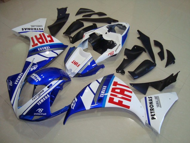 Yamaha R1 09-11 Motorrad Verkleidungen - Blau Weiß Fiat Yamaha R1 09-11 Motorrad Verkleidungen - Blau Weiß Fiat