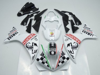 Yamaha R1 09-11 Motorrad Verkleidungen - Weiß Schwarz Abrath