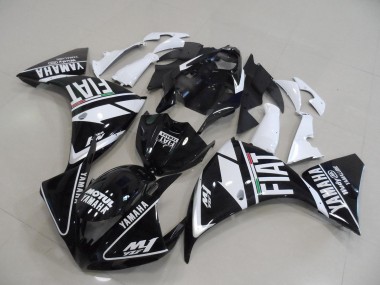 Yamaha R1 12-14 Motorrad Verkleidung - Schwarz Weißer Fiat