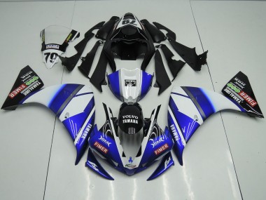 Yamaha R1 12-14 Motorrad Verkleidungen - Blau Schwarz Sterilgarda