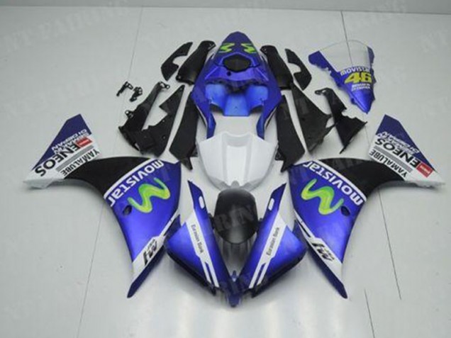 Yamaha R1 12-14 Motorrad Verkleidungen - Blau Weiß Schwarz Yamaha R1 12-14 Motorrad Verkleidungen - Blau Weiß Schwarz
