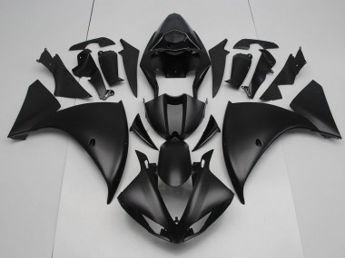 Yamaha R1 12-14 Motorrad Verkleidungen - Matt Schwarz