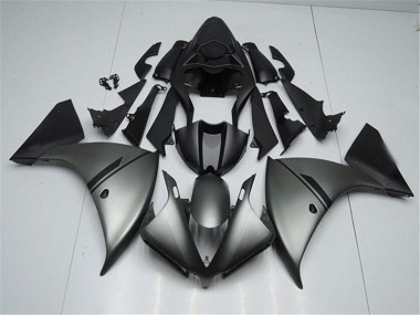 Yamaha R1 12-14 Motorrad Verkleidungen - Mattgrauschwarz