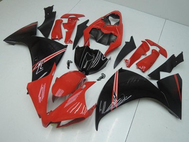 Yamaha R1 12-14 Motorrad Verkleidungen - Rot Schwarz