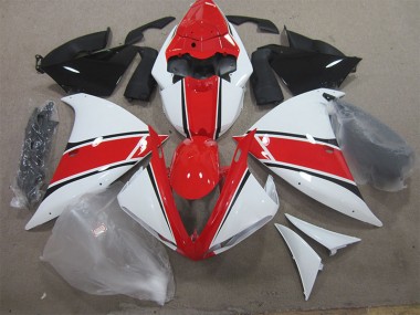Yamaha R1 12-14 Motorrad Verkleidungen - Rot Weiß