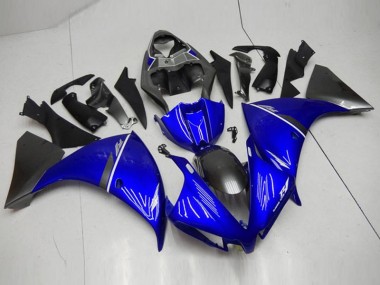 Yamaha R1 12-14 Motorrad Verkleidungen - Schwarz Blau