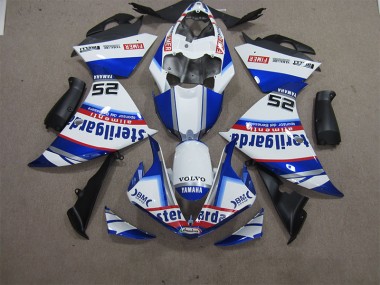 Yamaha R1 12-14 Motorrad Verkleidungen - Weiß Blau Volvo Sterilgarda 25