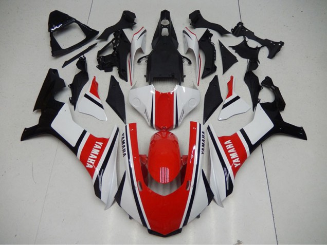 Yamaha R1 15-19 Motorrad Verkleidung - Rot Weiß Yamaha R1 15-19 Motorrad Verkleidung - Rot Weiß