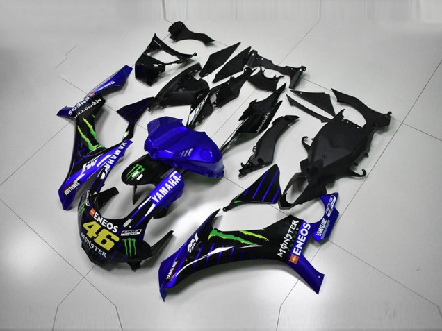 Yamaha R1 15-19 Motorrad Verkleidungen - Blau Blau Weiß ENEOS 46 Monster Yamaha R1 15-19 Motorrad Verkleidungen - Blau Blau Weiß ENEOS 46 Monster