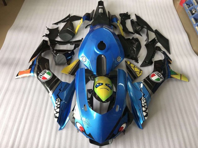 Yamaha R1 15-19 Motorrad Verkleidungen - Blau Hai Yamaha R1 15-19 Motorrad Verkleidungen - Blau Hai