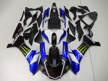 Yamaha R1 15-19 Motorrad Verkleidungen - BlauSchwarz Monster