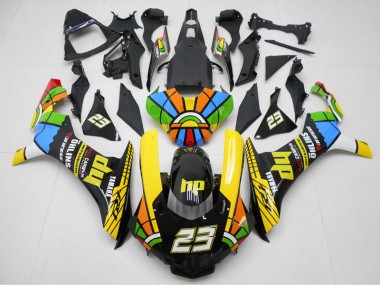 Yamaha R1 15-19 Motorrad Verkleidungen - Gelb Schwarz 23
