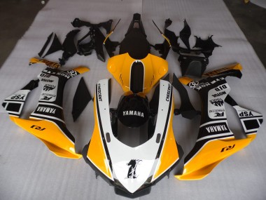 Yamaha R1 15-19 Motorrad Verkleidungen - Gelb Weiß Schwarz