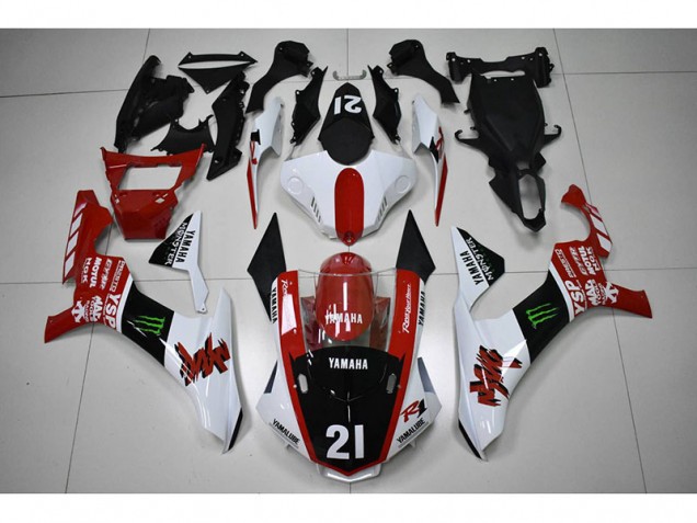Yamaha R1 15-19 Motorrad Verkleidungen - Rot Schwarz 21 Yamaha R1 15-19 Motorrad Verkleidungen - Rot Schwarz 21