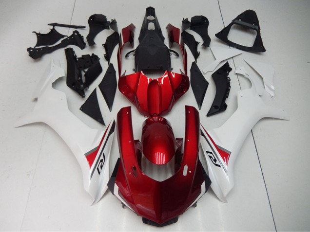 Yamaha R1 15-19 Motorrad Verkleidungen - Rot Weiß Yamaha R1 15-19 Motorrad Verkleidungen - Rot Weiß