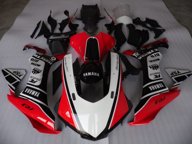 Yamaha R1 15-19 Motorrad Verkleidungen - Rot Weiß Schwarz