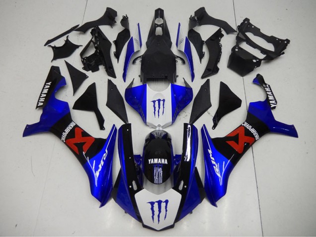 Yamaha R1 15-19 Motorrad Vollverkleidung - Schwarz Blau Yamaha R1 15-19 Motorrad Vollverkleidung - Schwarz Blau