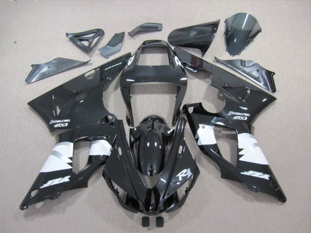 Yamaha R1 98-99 Motorrad Verkleidungen - Schwarz Weiß Aufkleber Yamaha R1 98-99 Motorrad Verkleidungen - Schwarz Weiß Aufkleber