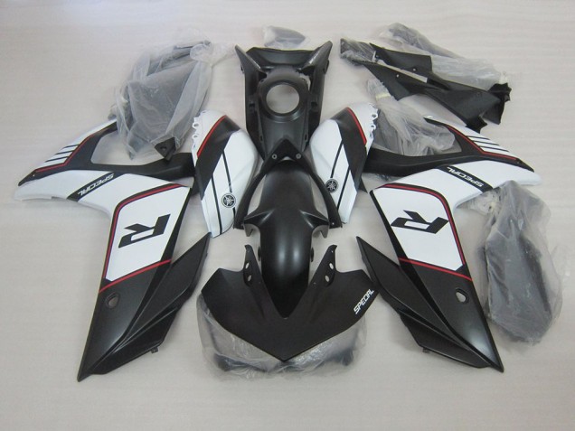 Yamaha R3 15-22 Motorrad Verkleidungen - Schwarz Weiß Yamaha R3 15-22 Motorrad Verkleidungen - Schwarz Weiß