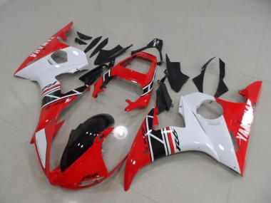 Yamaha R6 03-05 Motorrad Verkleidung - Rot Weiß Schwarz