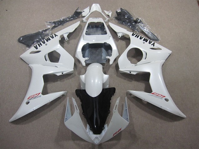 Yamaha R6 03-05 Motorrad Verkleidung - Weiß Yamaha R6 03-05 Motorrad Verkleidung - Weiß
