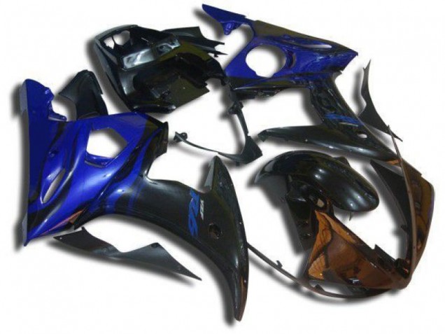 Yamaha R6 03-05 Motorrad Verkleidungen - Blau Flamme Yamaha R6 03-05 Motorrad Verkleidungen - Blau Flamme