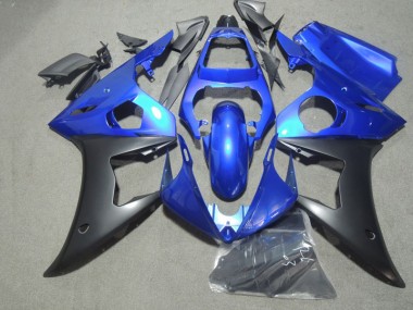 Yamaha R6 03-05 Motorrad Verkleidungen - Blau Schwarz