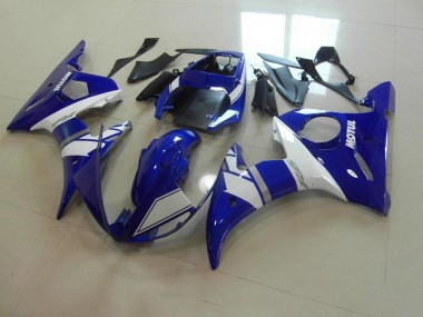 Yamaha R6 03-05 Motorrad Verkleidungen - Blau Weiß