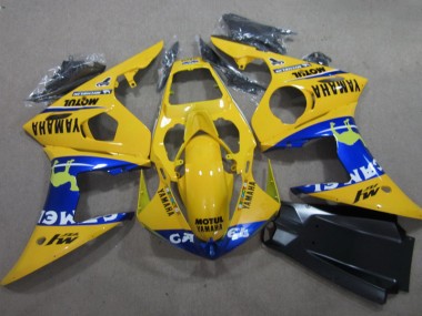 Yamaha R6 03-05 Motorrad Verkleidungen - Gelb Motul