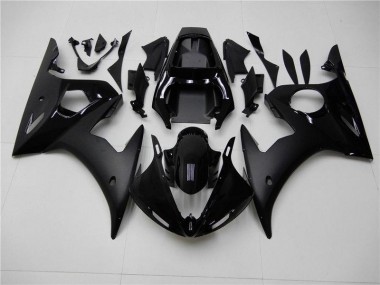 Yamaha R6 03-05 Motorrad Verkleidungen - Matt schwarz Glänzend