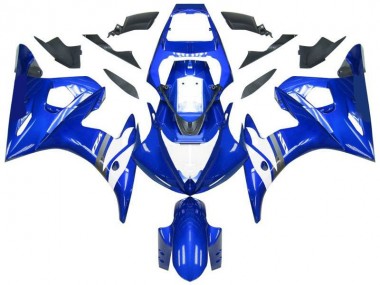 Yamaha R6 03-05 Motorrad Verkleidungen & Plastik - Blau Weiß