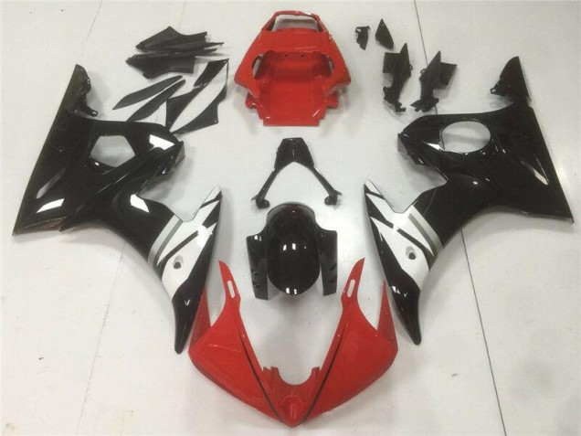 Yamaha R6 03-05 Motorrad Verkleidungen - Rot Schwarz Weiß Yamaha R6 03-05 Motorrad Verkleidungen - Rot Schwarz Weiß