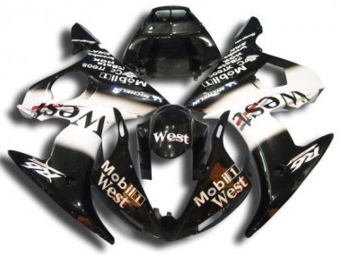 Yamaha R6 03-05 Motorrad Verkleidungen - Schwarz Mobil West