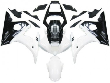 Yamaha R6 03-05 Motorrad Verkleidungen - Schwarz Weiß