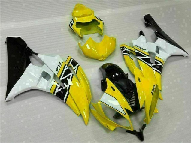 Yamaha R6 06-07 Motorrad Verkleidung - Gelb Weiß Schwarz Yamaha R6 06-07 Motorrad Verkleidung - Gelb Weiß Schwarz