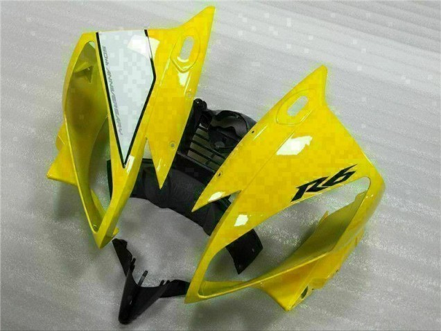 Yamaha R6 06-07 Motorrad Verkleidung - Gelb Weiß Schwarz Yamaha R6 06-07 Motorrad Verkleidung - Gelb Weiß Schwarz