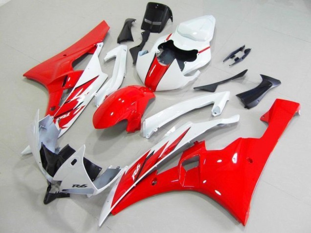 Yamaha R6 06-07 Motorrad Verkleidung & Plastik - Rot Weiß Yamaha R6 06-07 Motorrad Verkleidung & Plastik - Rot Weiß