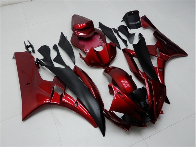 Yamaha R6 06-07 Motorrad Verkleidung - Rot Schwarz Yamaha R6 06-07 Motorrad Verkleidung - Rot Schwarz