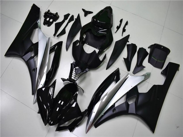 Yamaha R6 06-07 Motorrad Verkleidung - Silber Schwarz Yamaha R6 06-07 Motorrad Verkleidung - Silber Schwarz