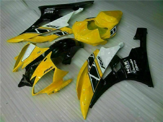 Yamaha R6 06-07 Motorrad Verkleidungen - Gelb Schwarz Yamaha R6 06-07 Motorrad Verkleidungen - Gelb Schwarz
