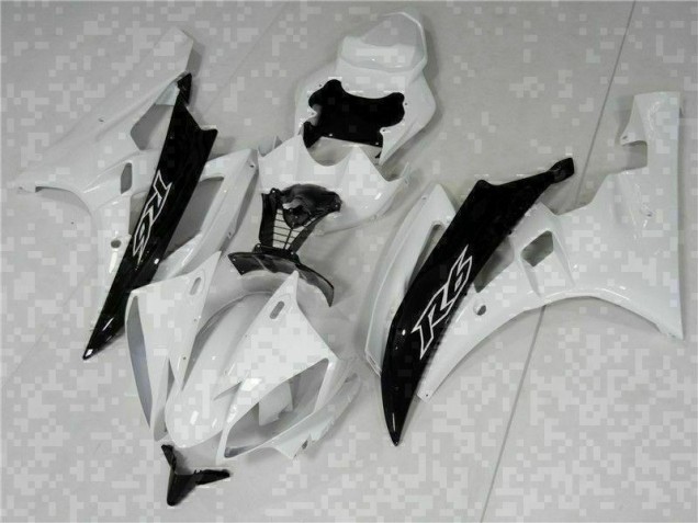 Yamaha R6 06-07 Motorrad Verkleidungen & Plastik - Weiß Schwarz Yamaha R6 06-07 Motorrad Verkleidungen & Plastik - Weiß Schwarz