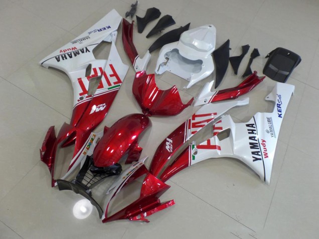 Yamaha R6 06-07 Motorrad Verkleidungen - Rot Fiat