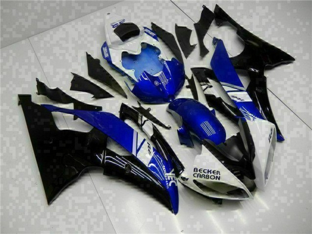 Yamaha R6 08-16 Motorrad Verkleidung - Blau Schwarz Yamaha R6 08-16 Motorrad Verkleidung - Blau Schwarz