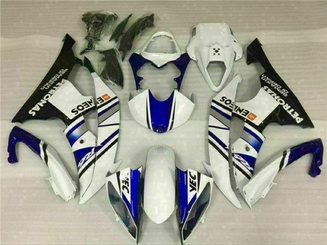 Yamaha R6 08-16 Motorrad Verkleidung - Blau Weiß Blau Weiß ENEOS