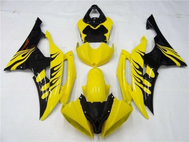 Yamaha R6 08-16 Motorrad Verkleidung - Gelb Schwarz Yamaha R6 08-16 Motorrad Verkleidung - Gelb Schwarz