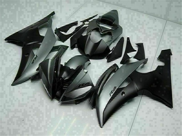 Yamaha R6 08-16 Motorrad Verkleidung - Grau Schwarz Yamaha R6 08-16 Motorrad Verkleidung - Grau Schwarz