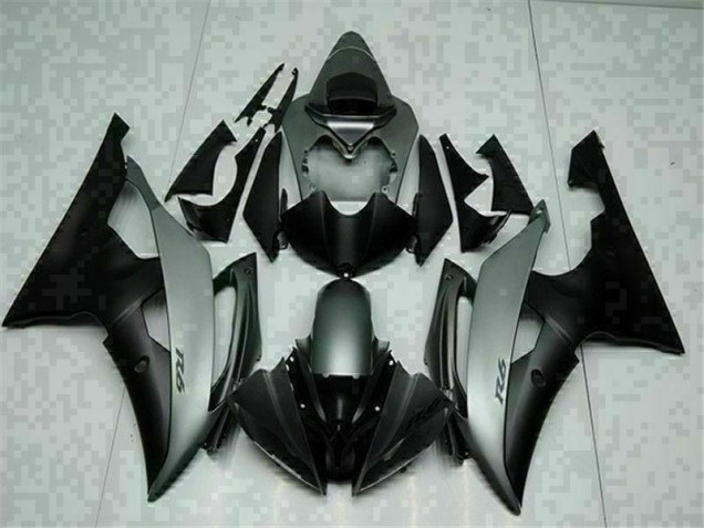Yamaha R6 08-16 Motorrad Verkleidung - Grau Schwarz Yamaha R6 08-16 Motorrad Verkleidung - Grau Schwarz