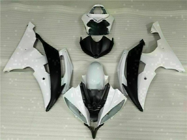 Yamaha R6 08-16 Motorrad Verkleidung & Plastik - Weiß Schwarz Yamaha R6 08-16 Motorrad Verkleidung & Plastik - Weiß Schwarz