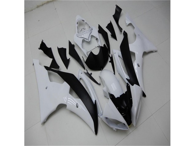 Yamaha R6 08-16 Motorrad Verkleidung - Weiß Schwarz